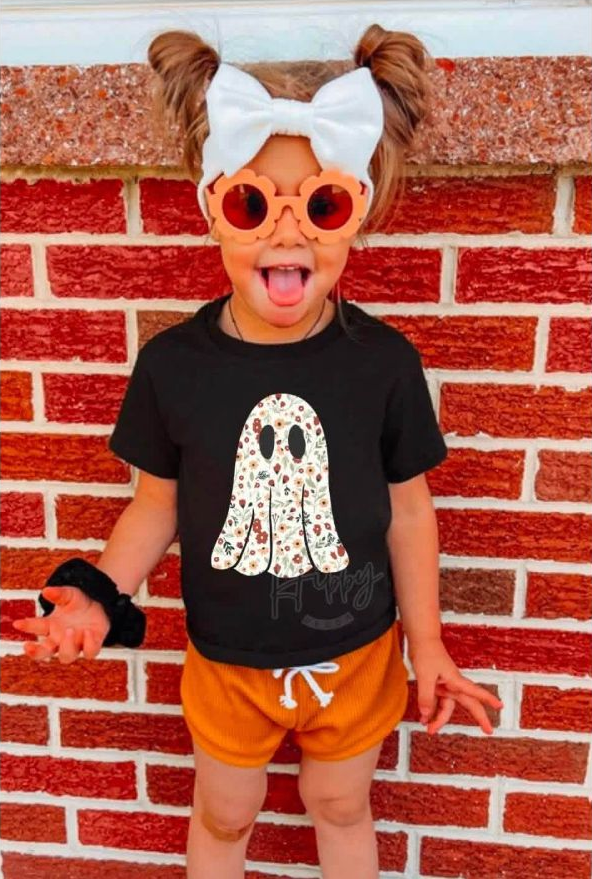 Floral Ghost Kids Tee