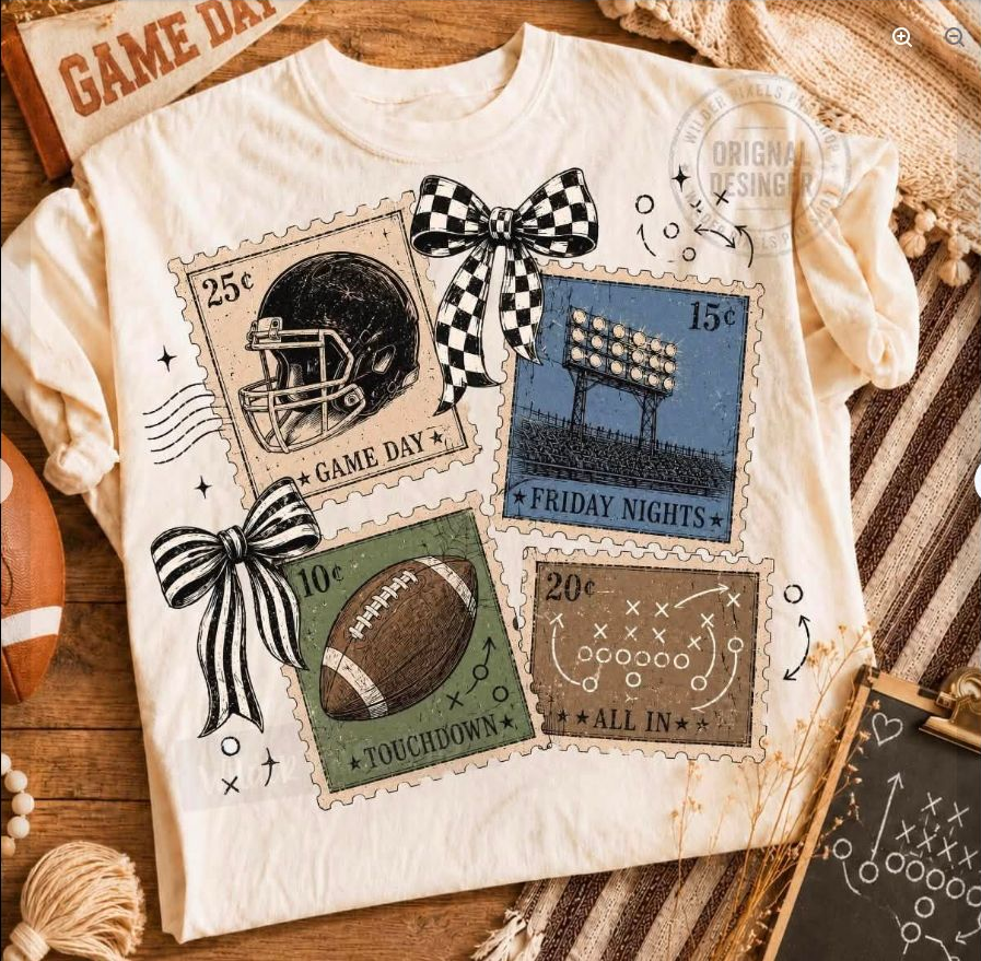 Vintage Football Collage Tee
