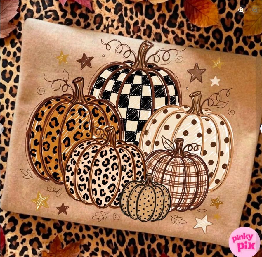 Patchwork Pumpkin Trio