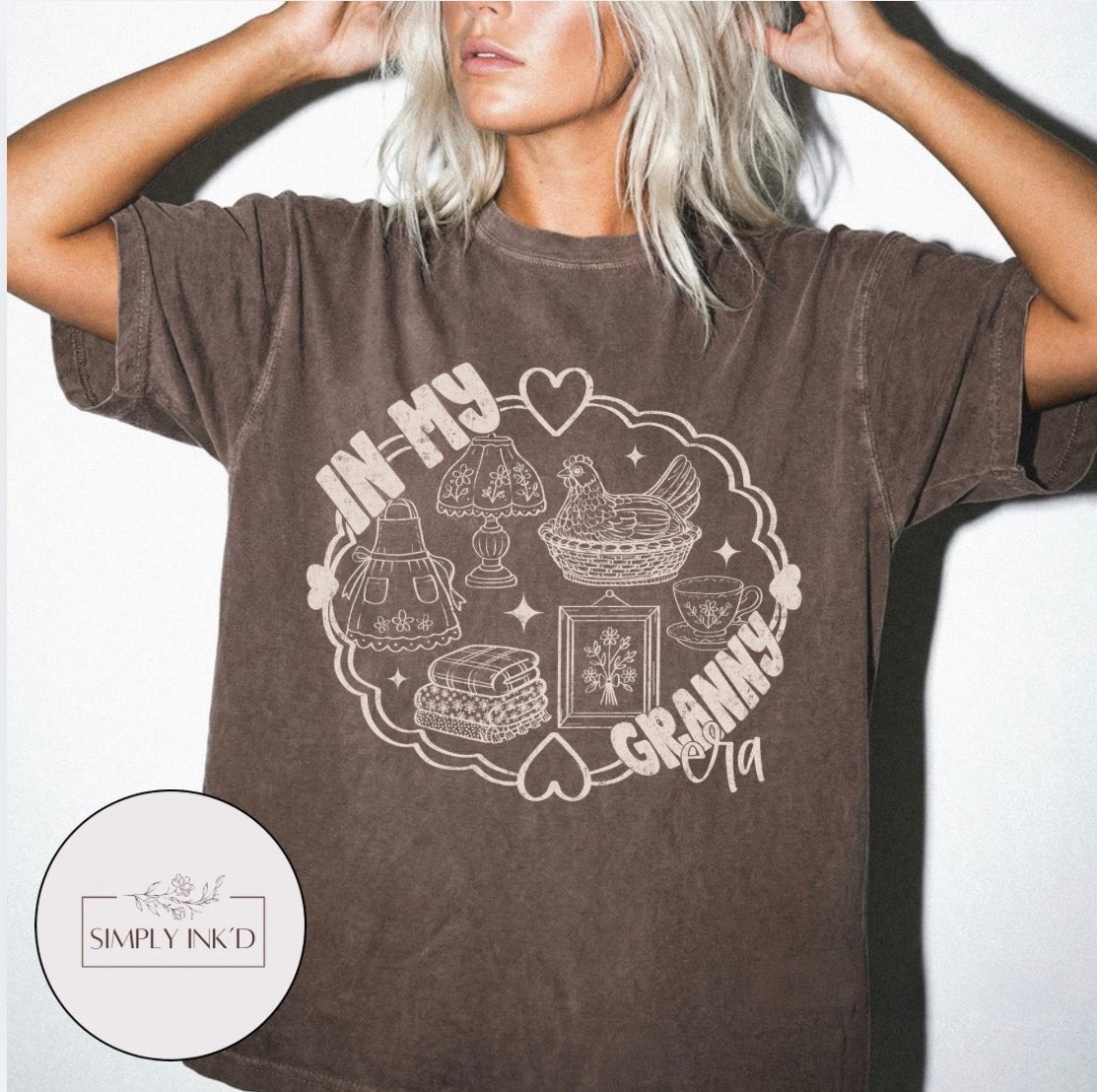 In My Granny Era | Comfort Colors Tee on Comfort Colors Espresso