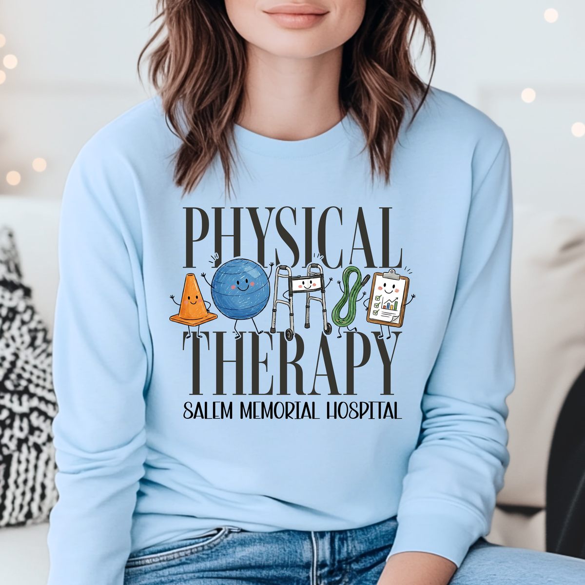 SMDH Physical Therapy Long Sleeve T-Shirt – Light Blue