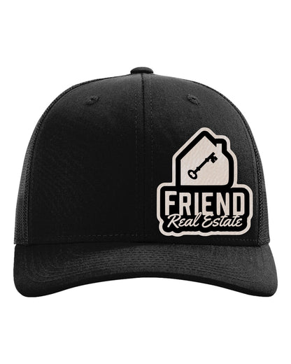 Friend Real Estate Richardson 112 custom patch hat – Black