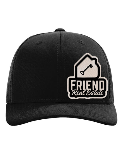 Friend Real Estate Richardson 112 custom patch hat – Black / Charcoal