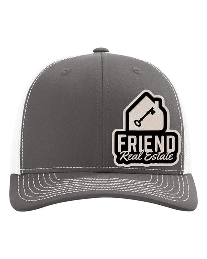 Friend Real Estate Richardson 112 custom patch hat – Charcoal / White