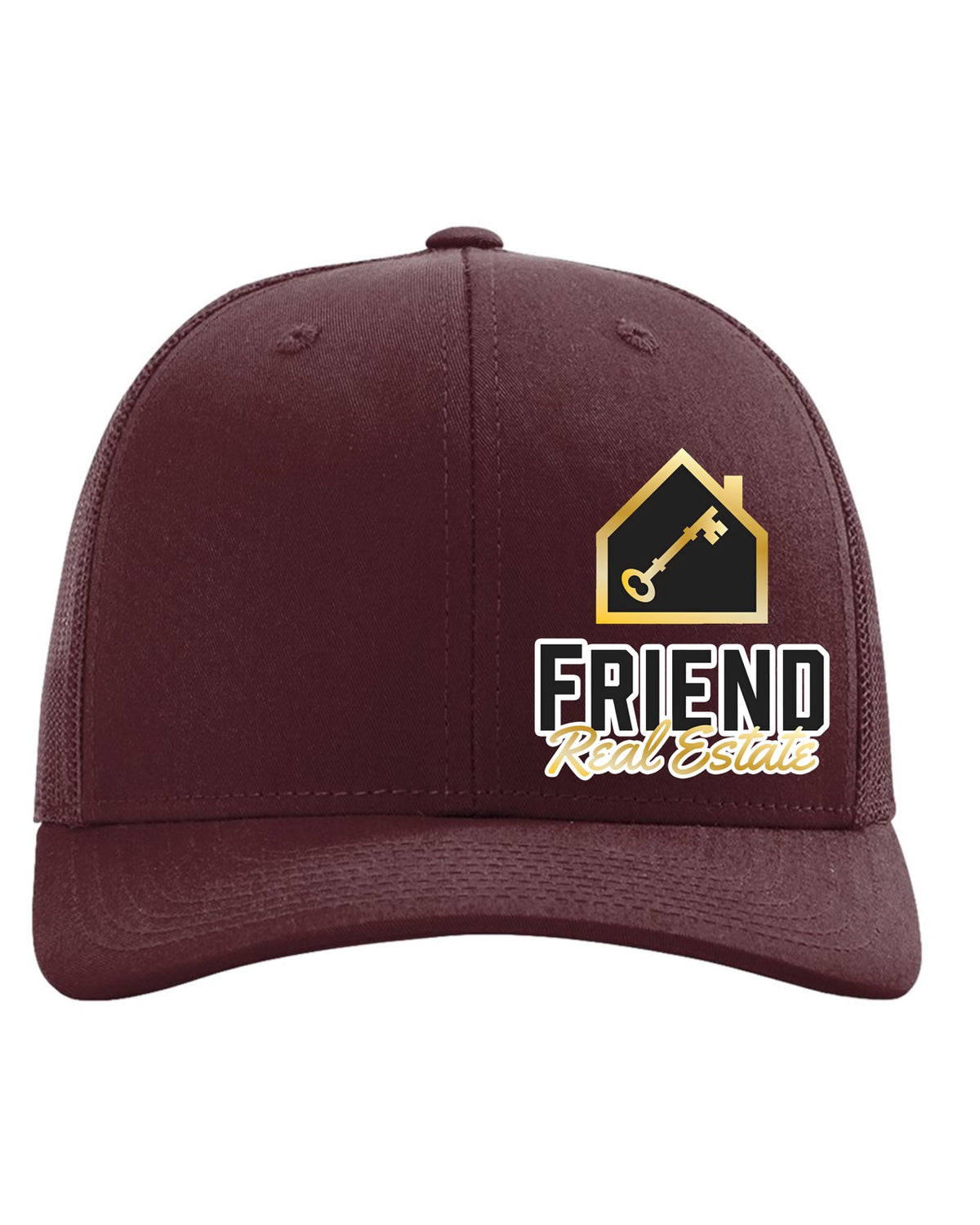 Friend Real Estate Richardson 112 DTF printed hat – Maroon