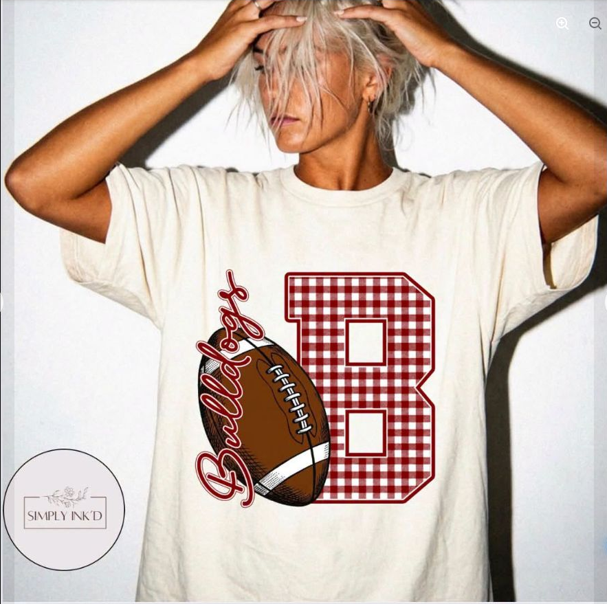 Bulldogs Football Script Tee