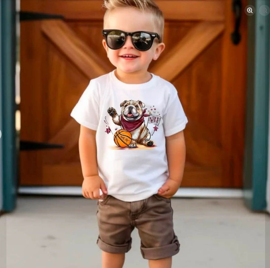 Bulldog Basketball Kids Tee