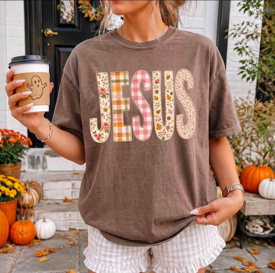 Floral Jesus Tee