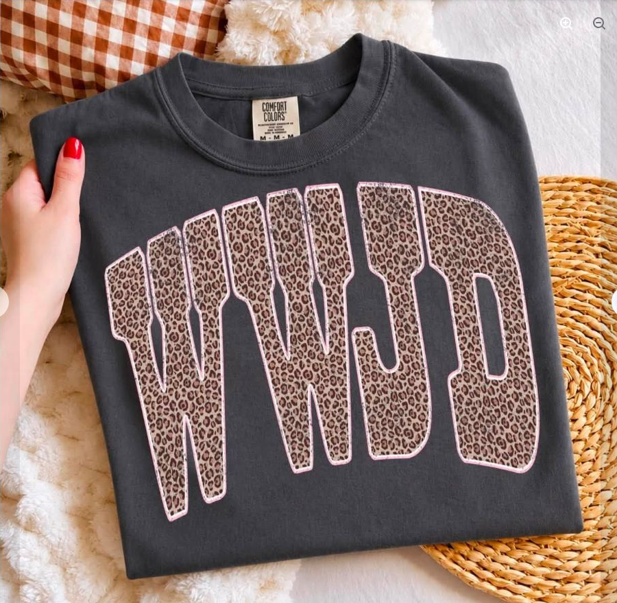 WWJD Leopard Tee