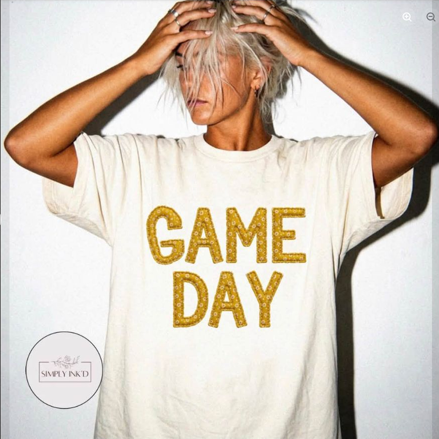 Gold Game Day Tee
