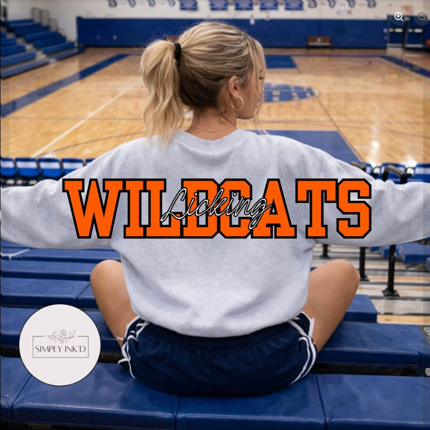 Wildcats Collegiate Back Print preview