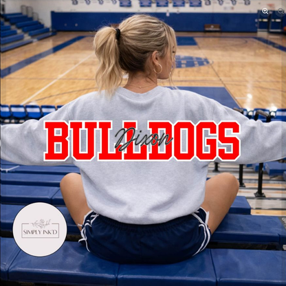 Custom School Name Back Print Spirit Design preview 80