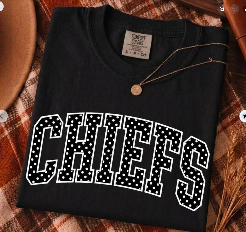 Chiefs Polka Dot Varsity