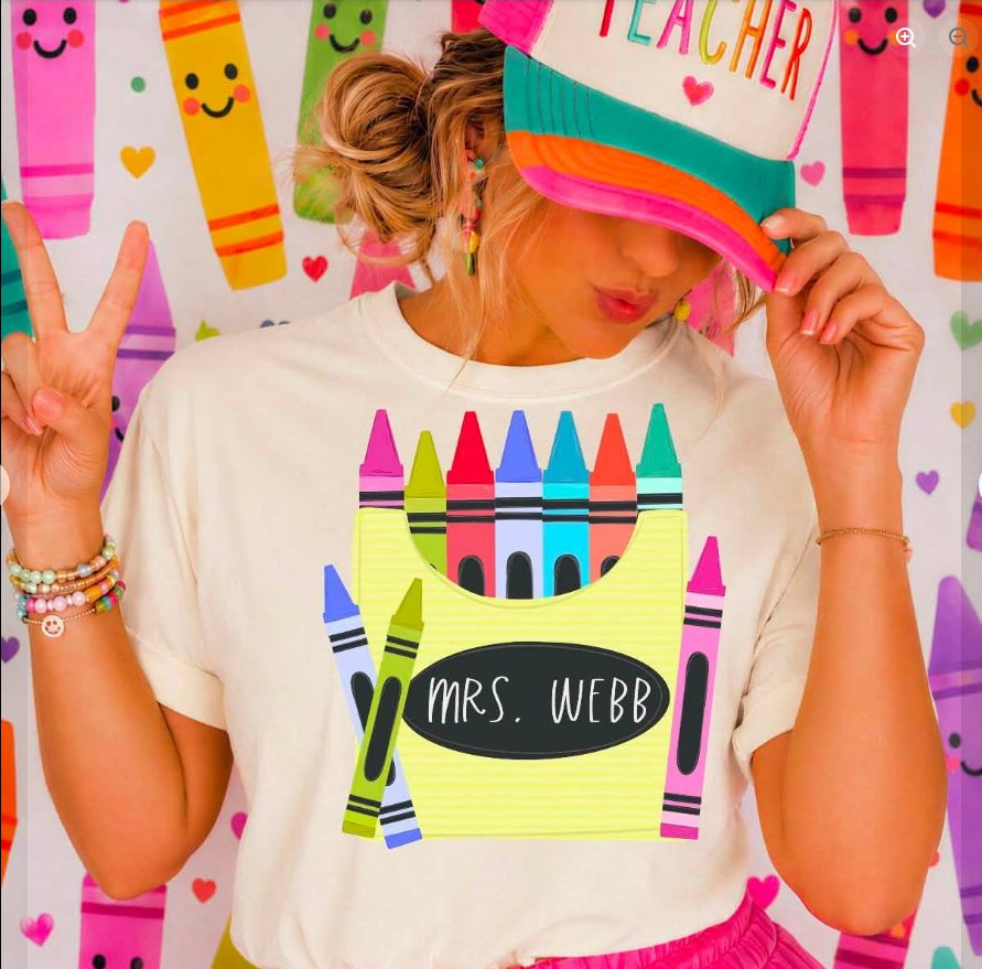 Personalized Teacher Crayons