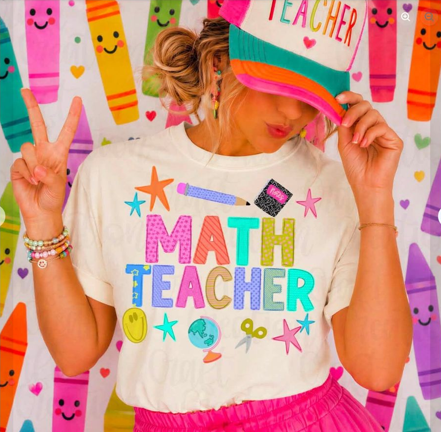 Math Teacher Color Pop