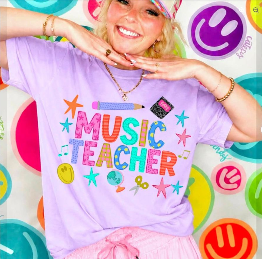Music Teacher Color Pop