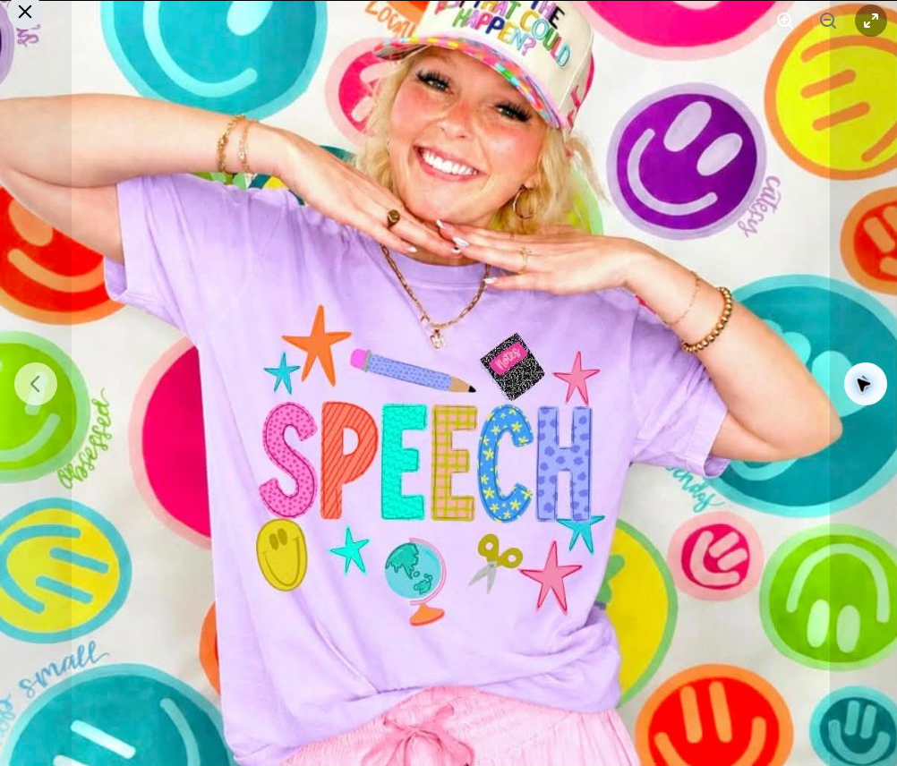 Speech Teacher Color Pop