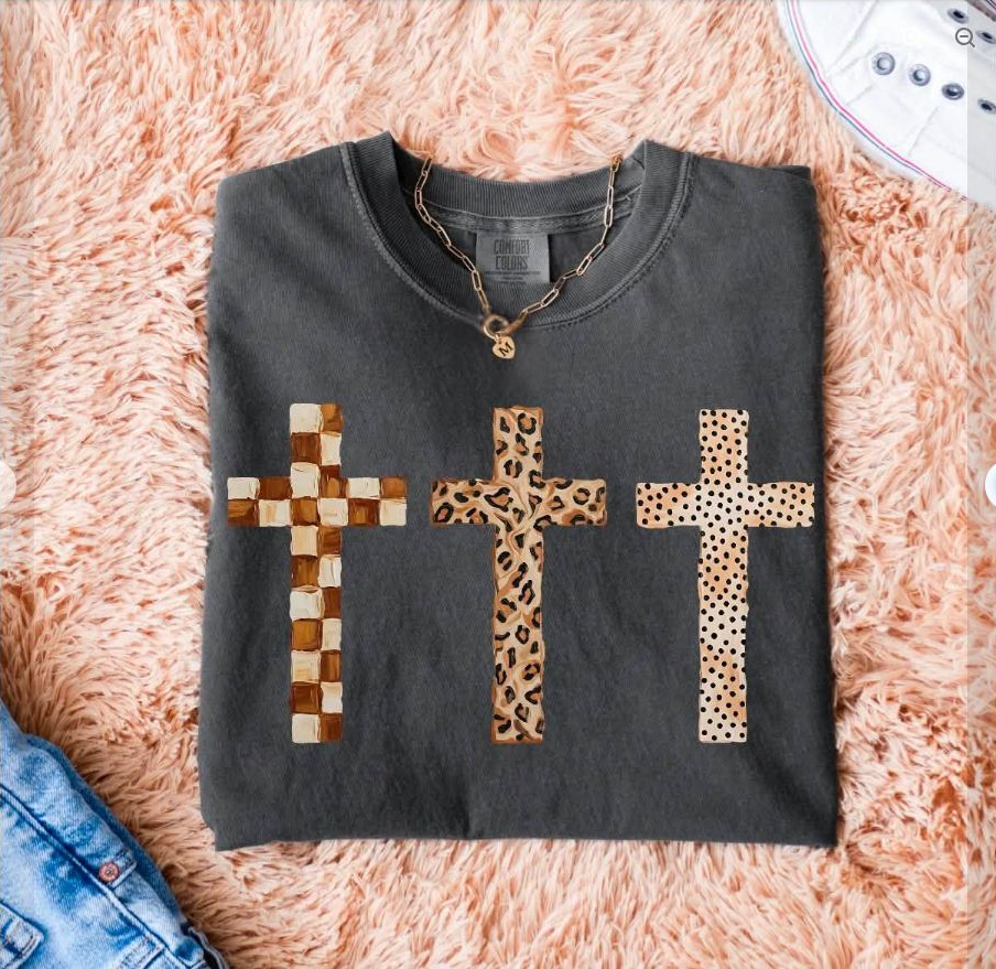 Patterned Cross Trio