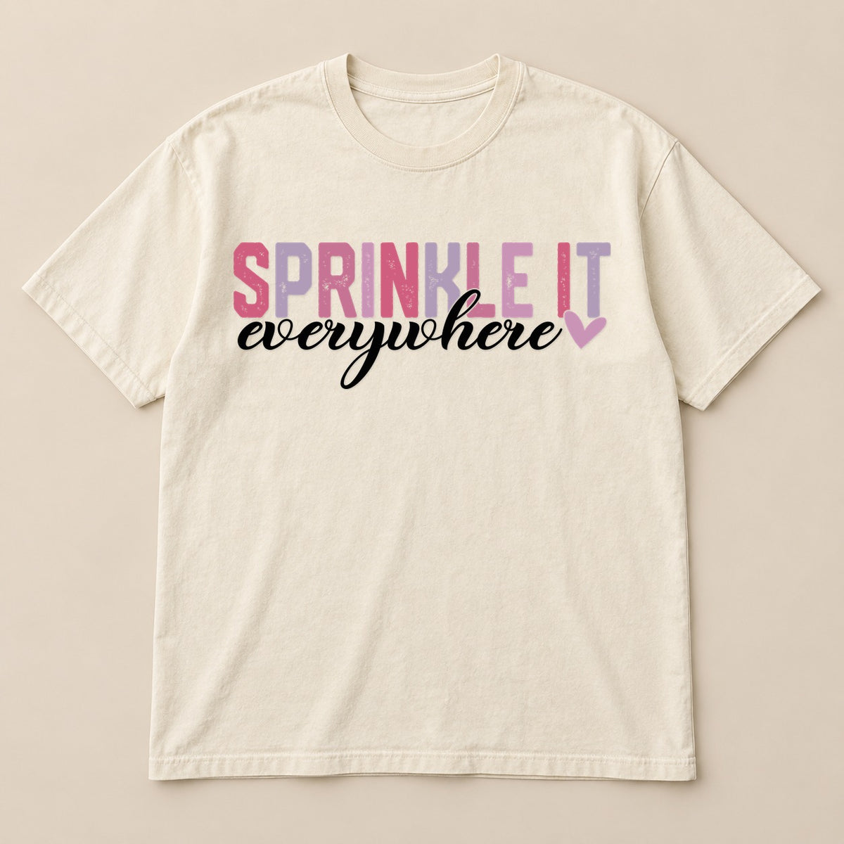 Sprinkle Kindness Everywhere Tee | Comfort Colors on a real Comfort Colors shirt
