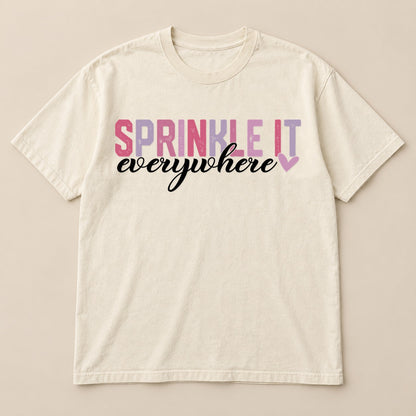 Sprinkle Kindness Everywhere Tee | Comfort Colors on a real Comfort Colors shirt