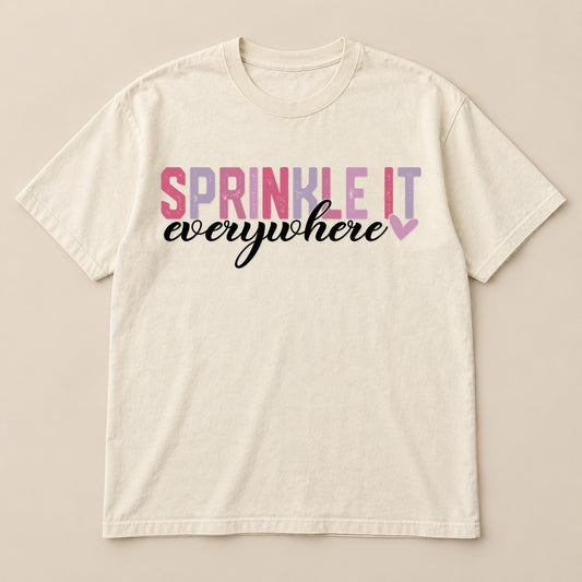 Sprinkle Kindness Everywhere Tee | Comfort Colors on a real Comfort Colors shirt