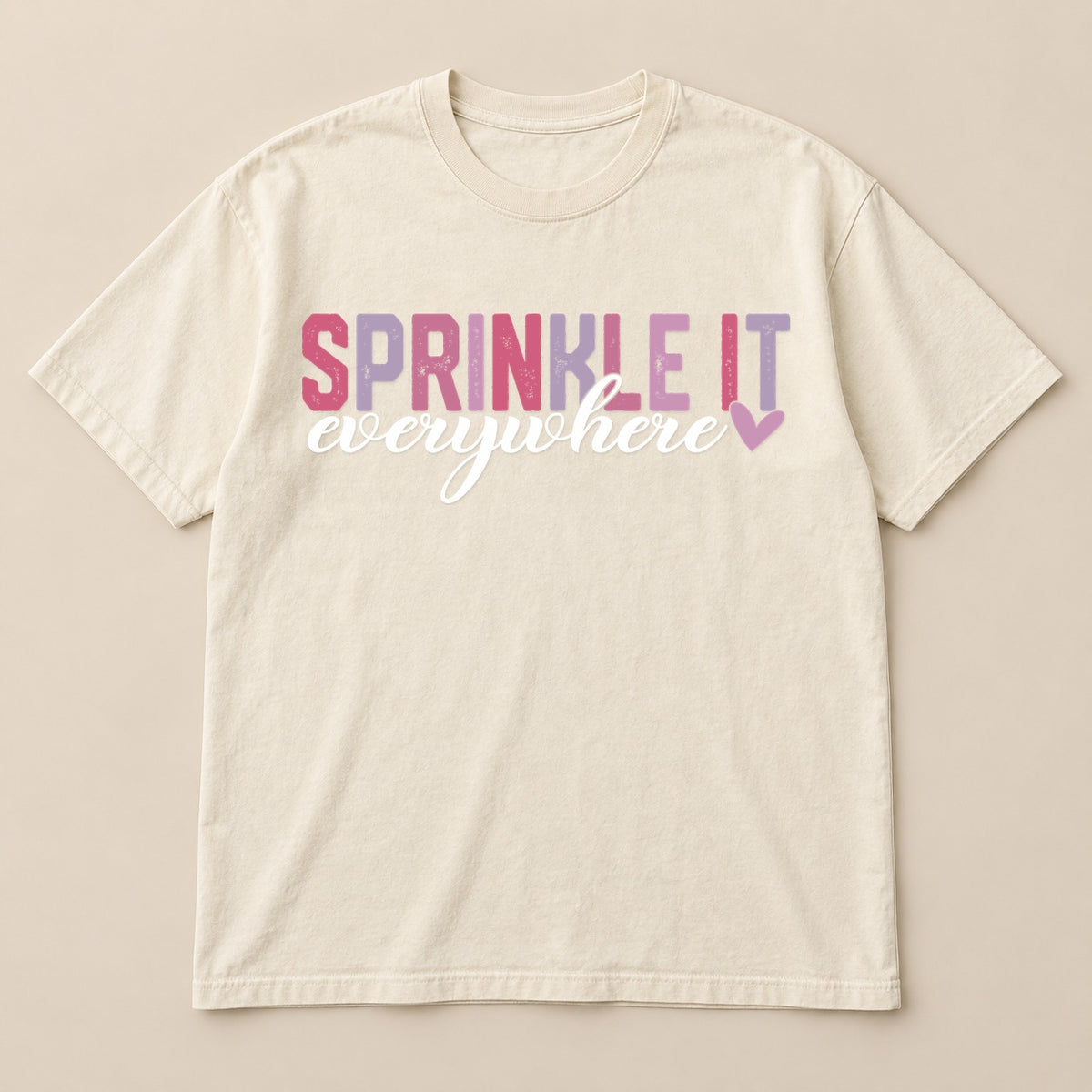 Sprinkle Kindness Everywhere Tee | Comfort Colors on a real Comfort Colors shirt
