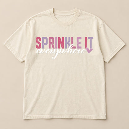 Sprinkle Kindness Everywhere Tee | Comfort Colors on a real Comfort Colors shirt