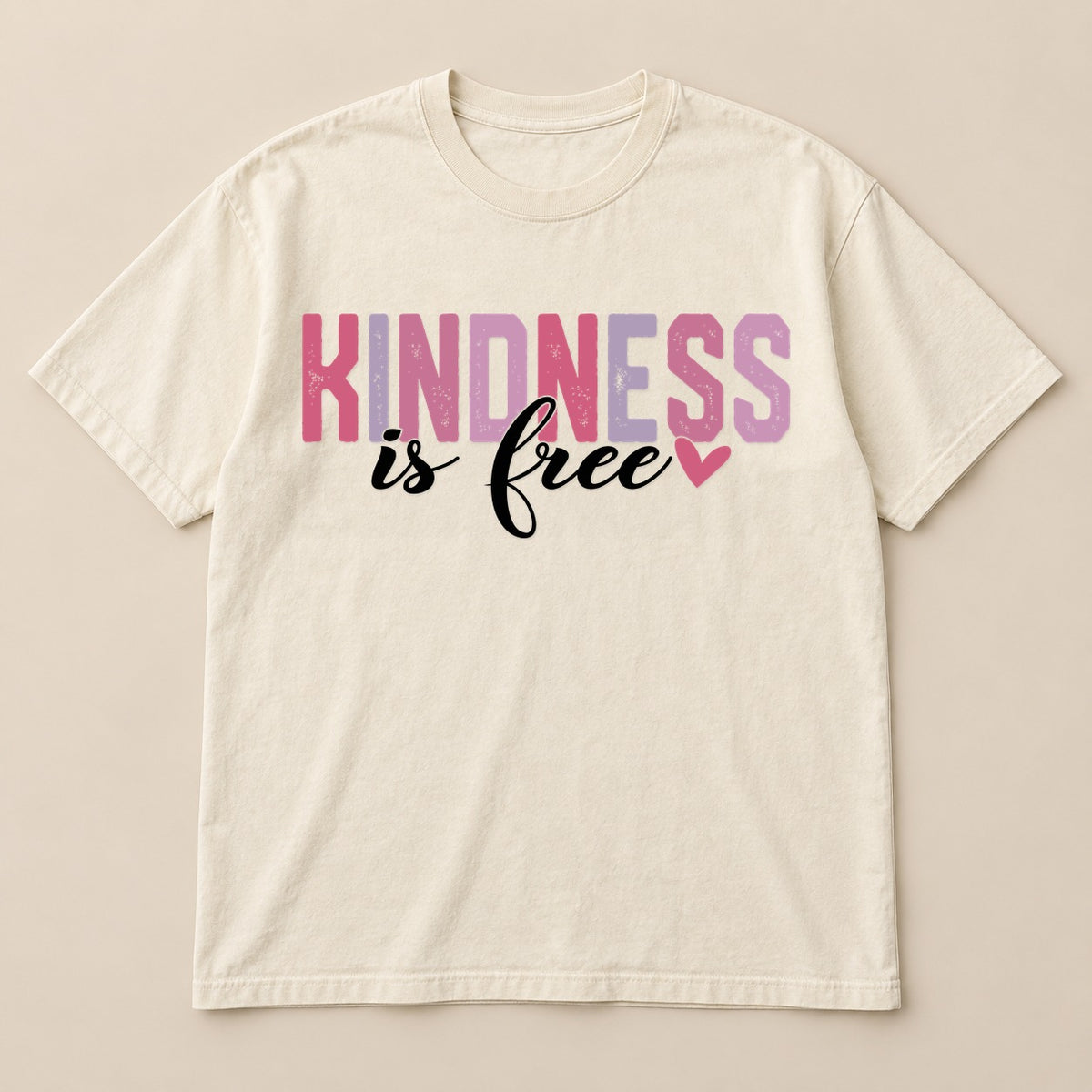 Kindness Is Free Tee | Comfort Colors on a real Comfort Colors shirt