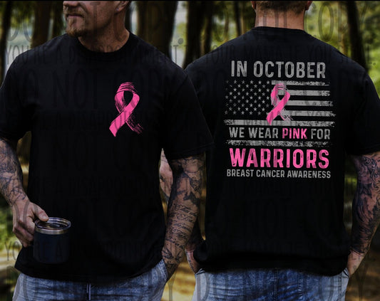 In October We Wear Pink for Warriors