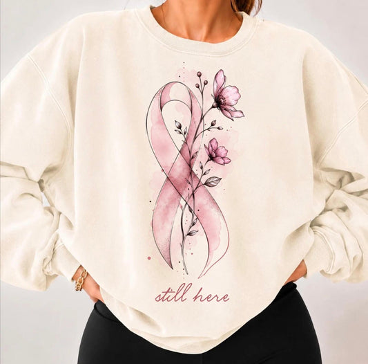 Still Here Floral Ribbon