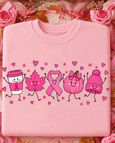 Pink Fall Friends | Breast Cancer Awareness