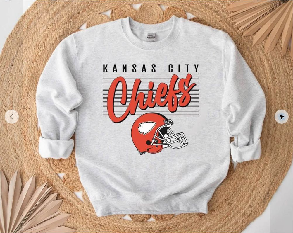Kansas City Chiefs Retro Helmet Tee | Comfort Colors approved design mockup