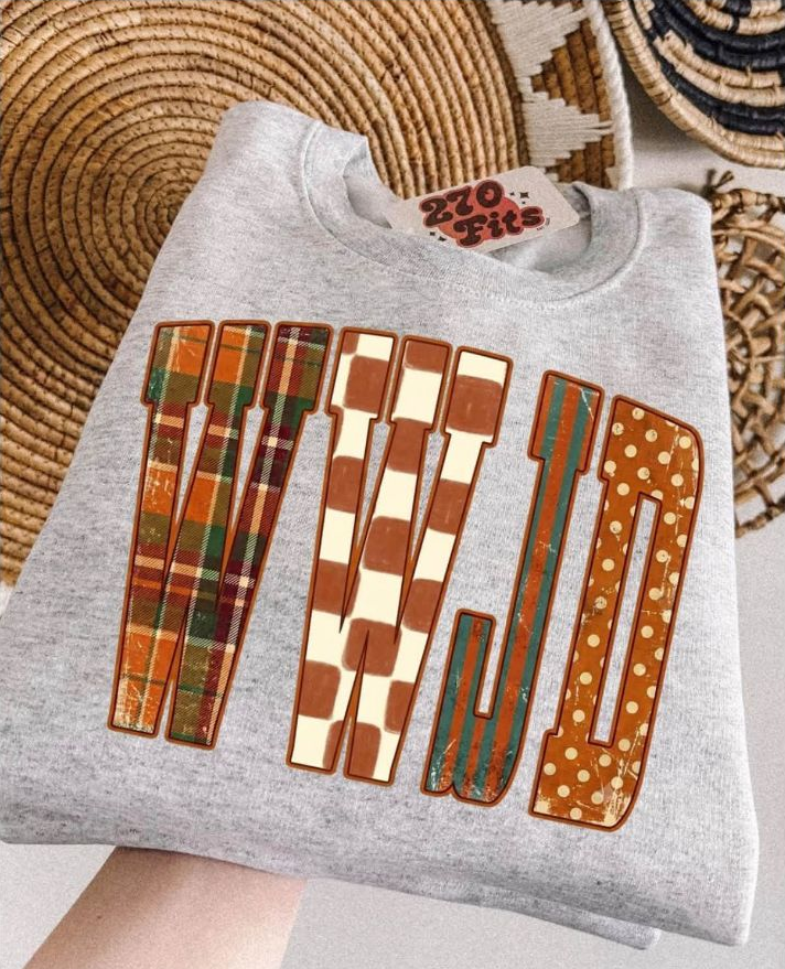 Hey Fall Patchwork Tee | Comfort Colors approved design mockup