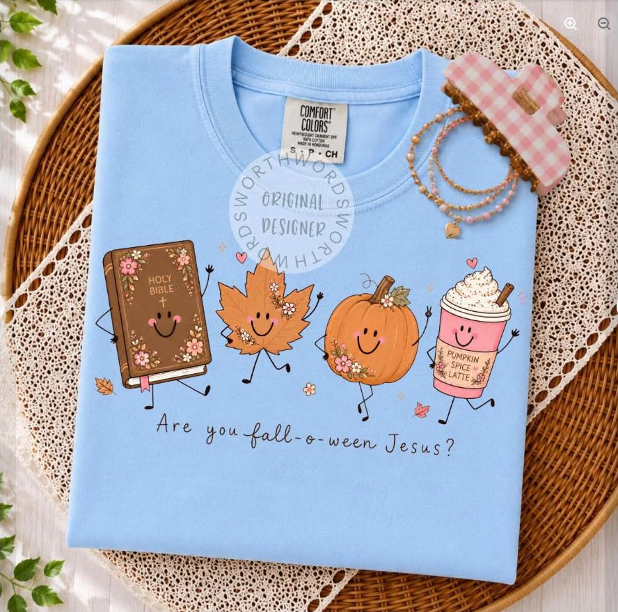 Are You Fall-o-ween Jesus Tee | Comfort Colors approved design mockup