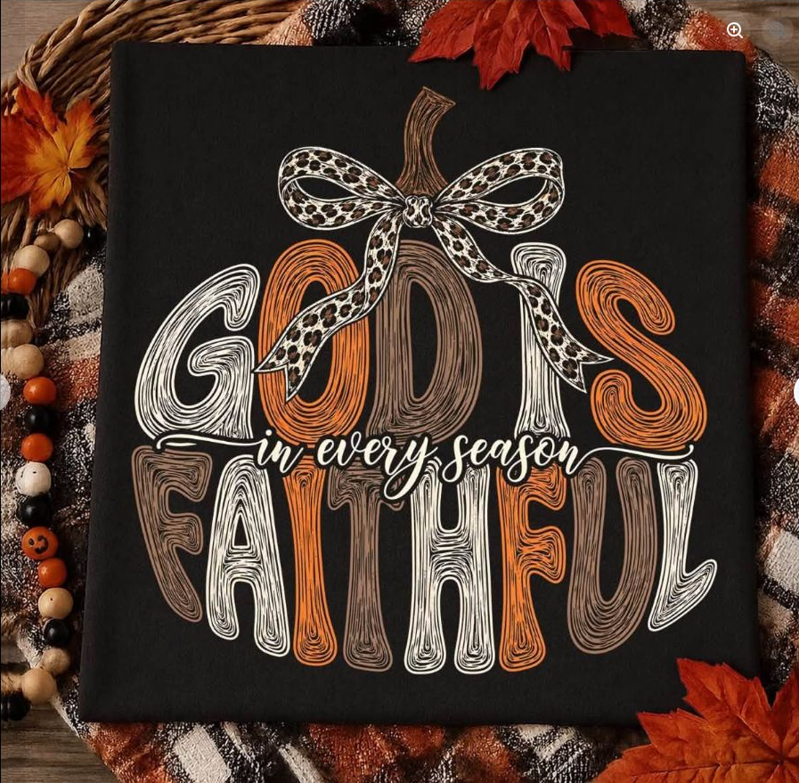 God Is Faithful in Every Season Tee | Comfort Colors approved design mockup
