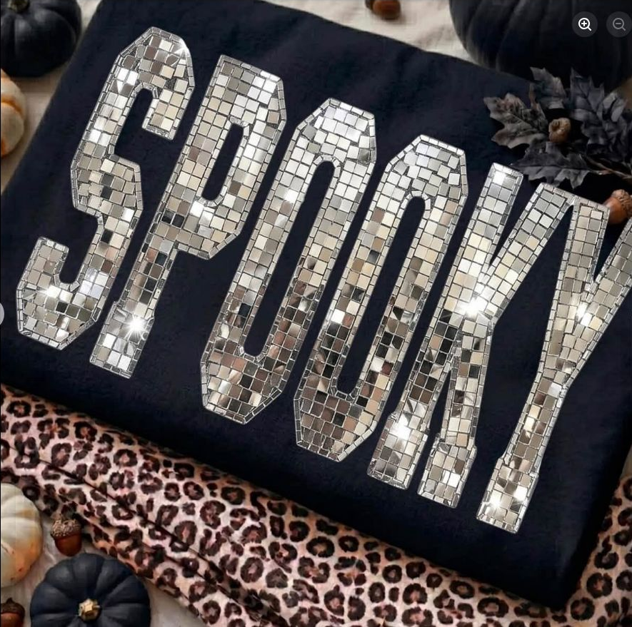 Spooky Varsity Tee | Comfort Colors approved design mockup