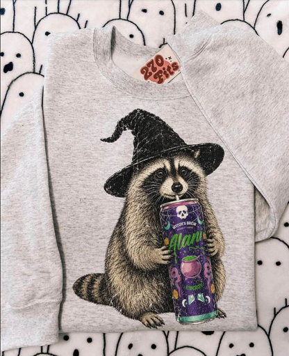 Halloween Raccoon Tee | Comfort Colors approved design mockup