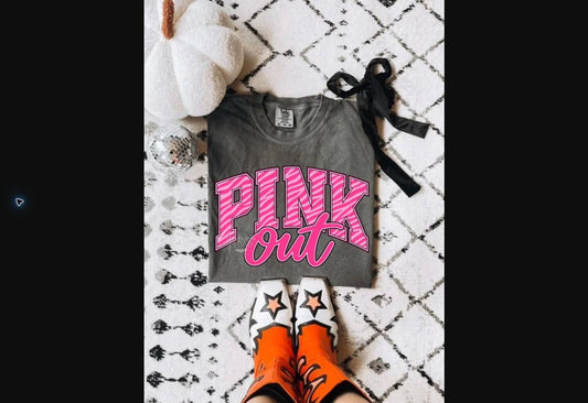 Bulldogs Pink Out Football Tee – Charcoal mockup
