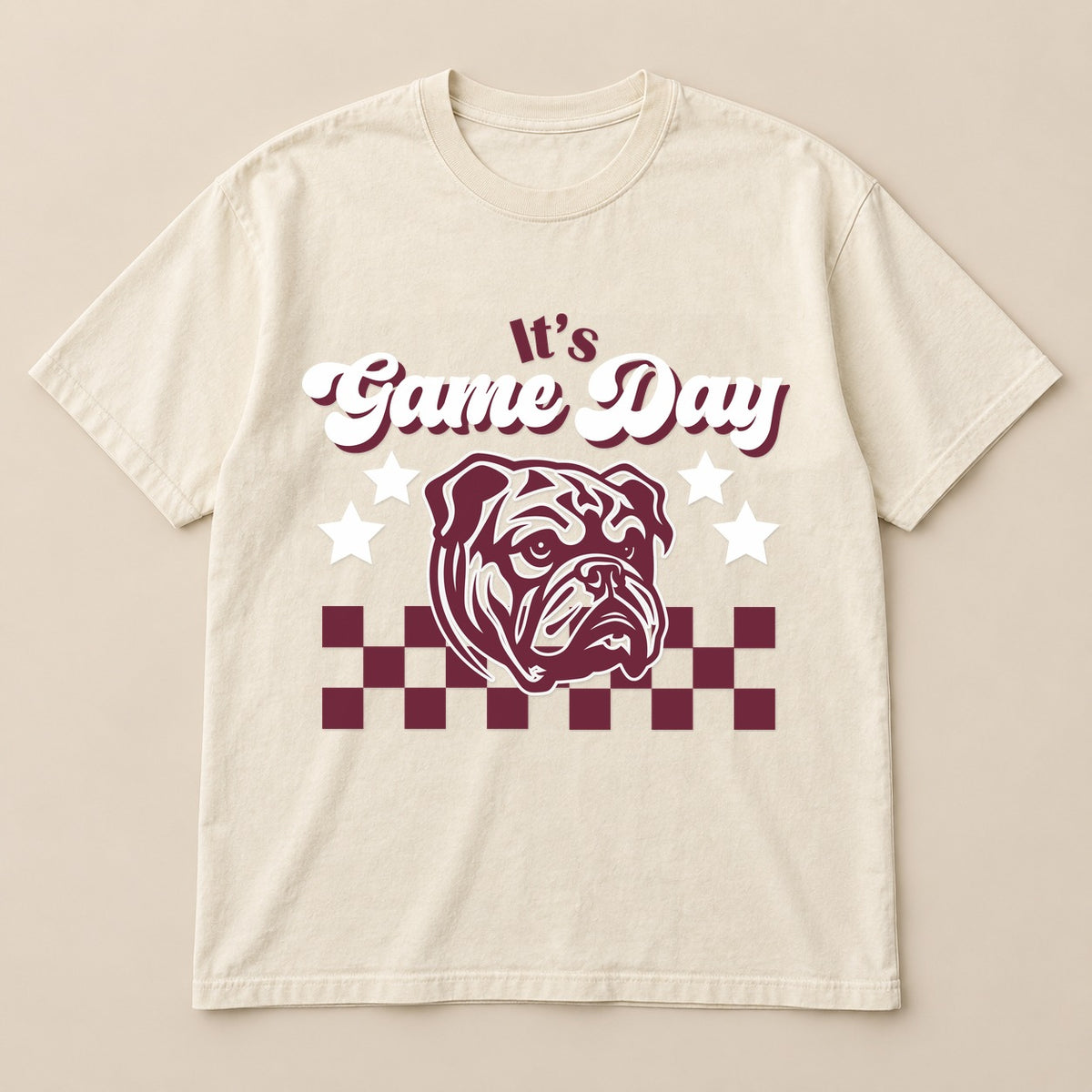 It's Game Day Bulldogs Tee on a real Comfort Colors shirt