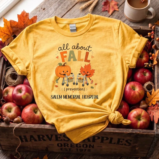 Salem Memorial Hospital All About Fall Prevention T-shirt in Daisy