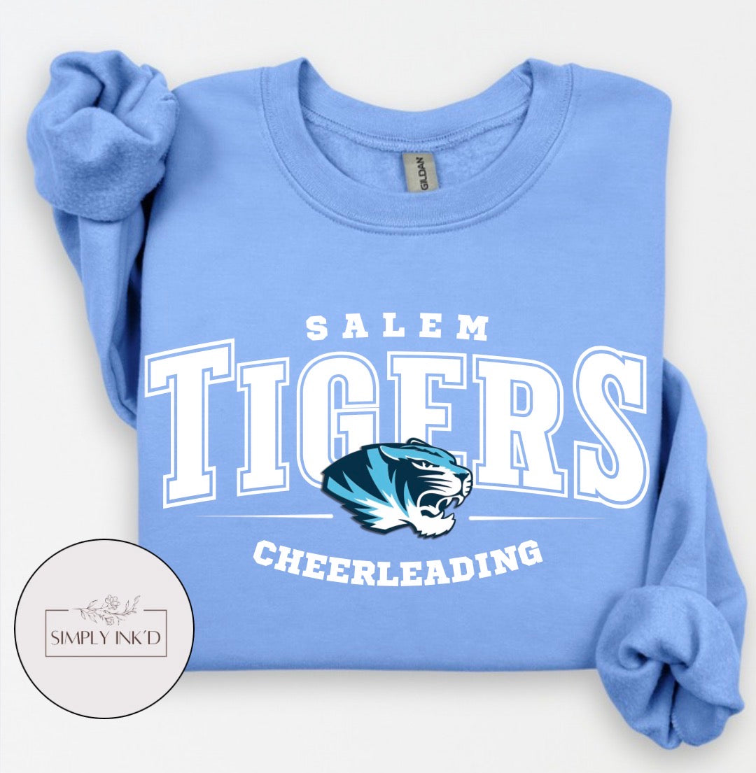Salem Tigers Cheerleading Gildan Carolina Blue mockup