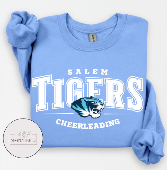 Salem Tigers Cheerleading Gildan Carolina Blue mockup