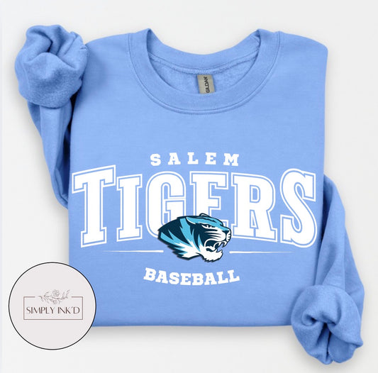 Salem Tigers Baseball Gildan Carolina Blue mockup