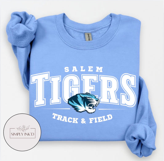 Salem Tigers Track & Field Gildan Carolina Blue mockup