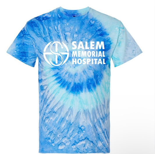 SMDH blue tie-dye T-shirt