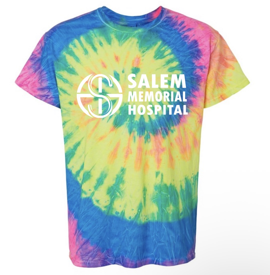 SMDH neon tie-dye T-shirt