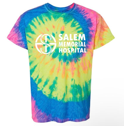 SMDH neon tie-dye T-shirt