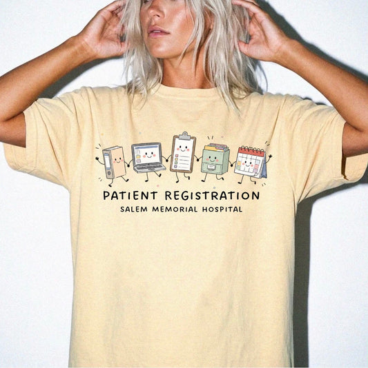 Salem Memorial Hospital Patient Registration Butter T-shirt