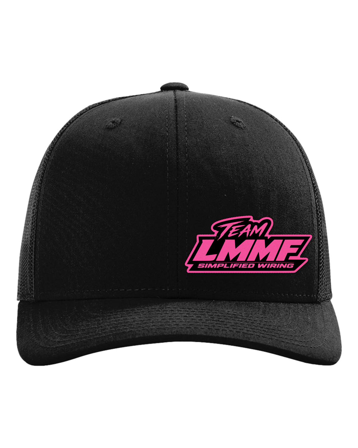 01-richardson-112-trucker-cap-black1 -PINK LEATHER