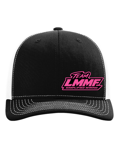 02-richardson-112-trucker-cap-black-white1 PINK LEATHER